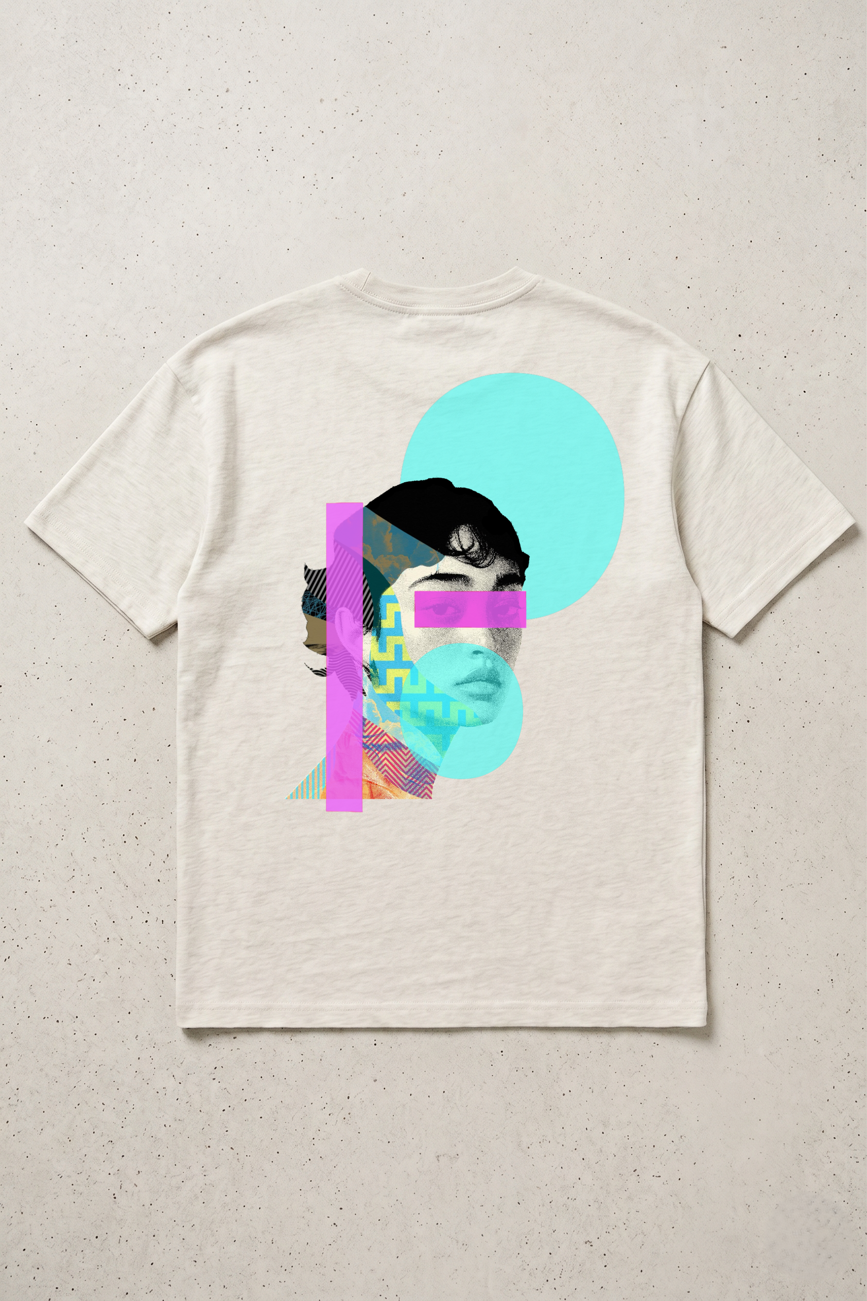 T-SHIRT OVERSIZE GEOMETRIC GIRL