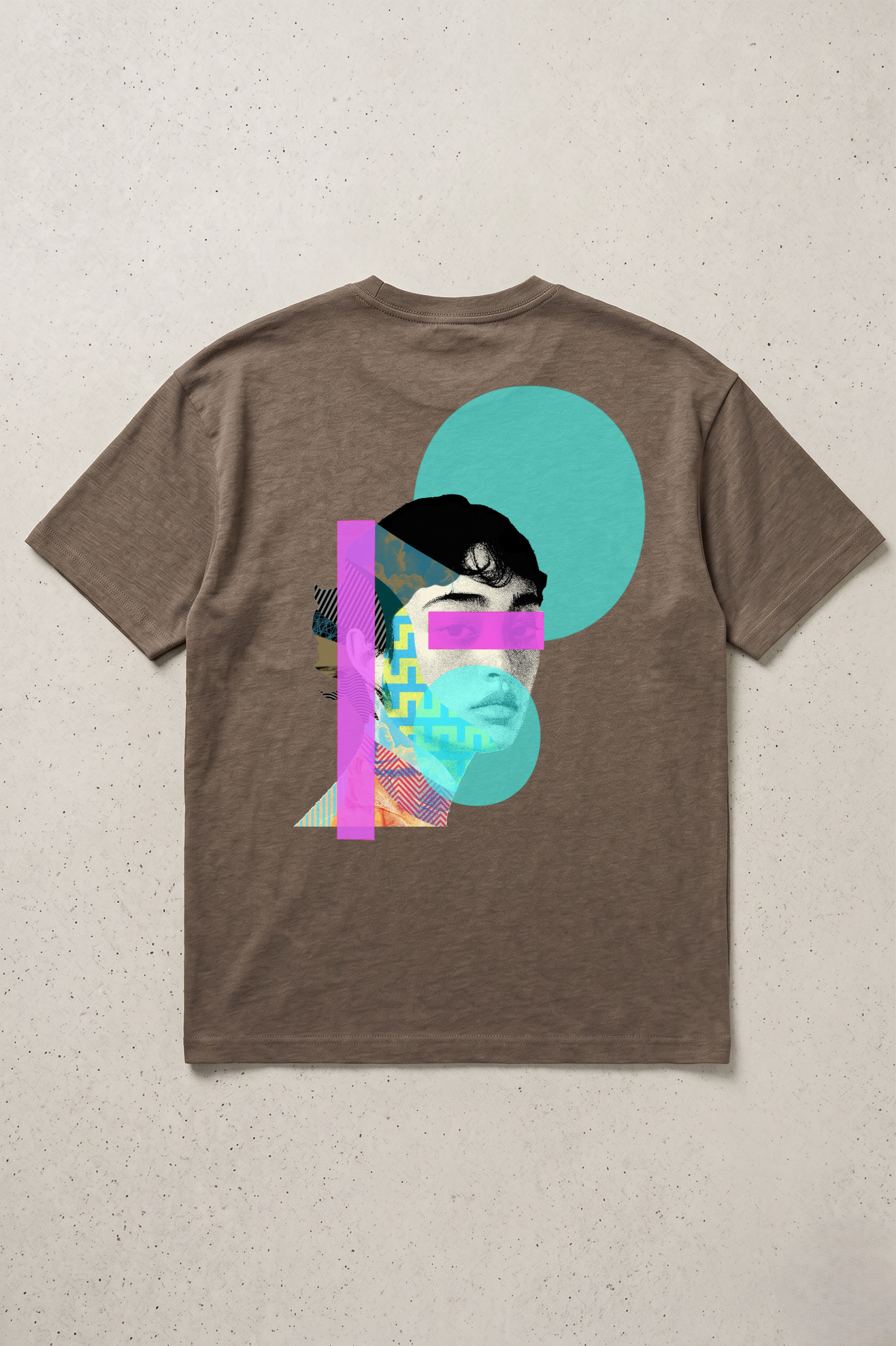T-SHIRT OVERSIZE GEOMETRIC GIRL