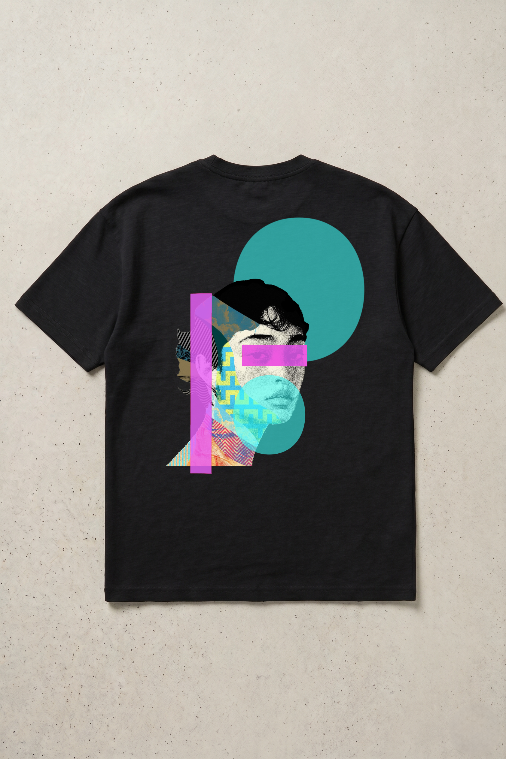 T-SHIRT OVERSIZE GEOMETRIC GIRL